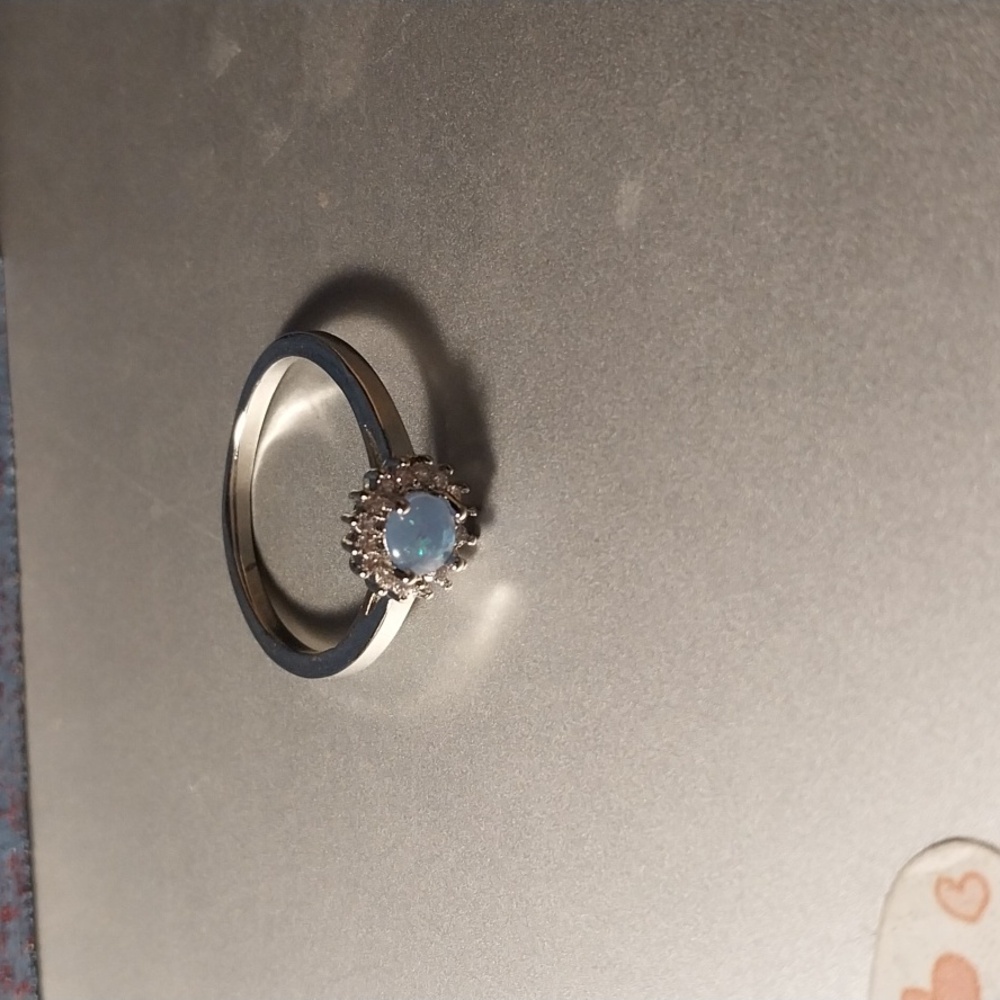 Size 10 Opallite Faux Opal ring